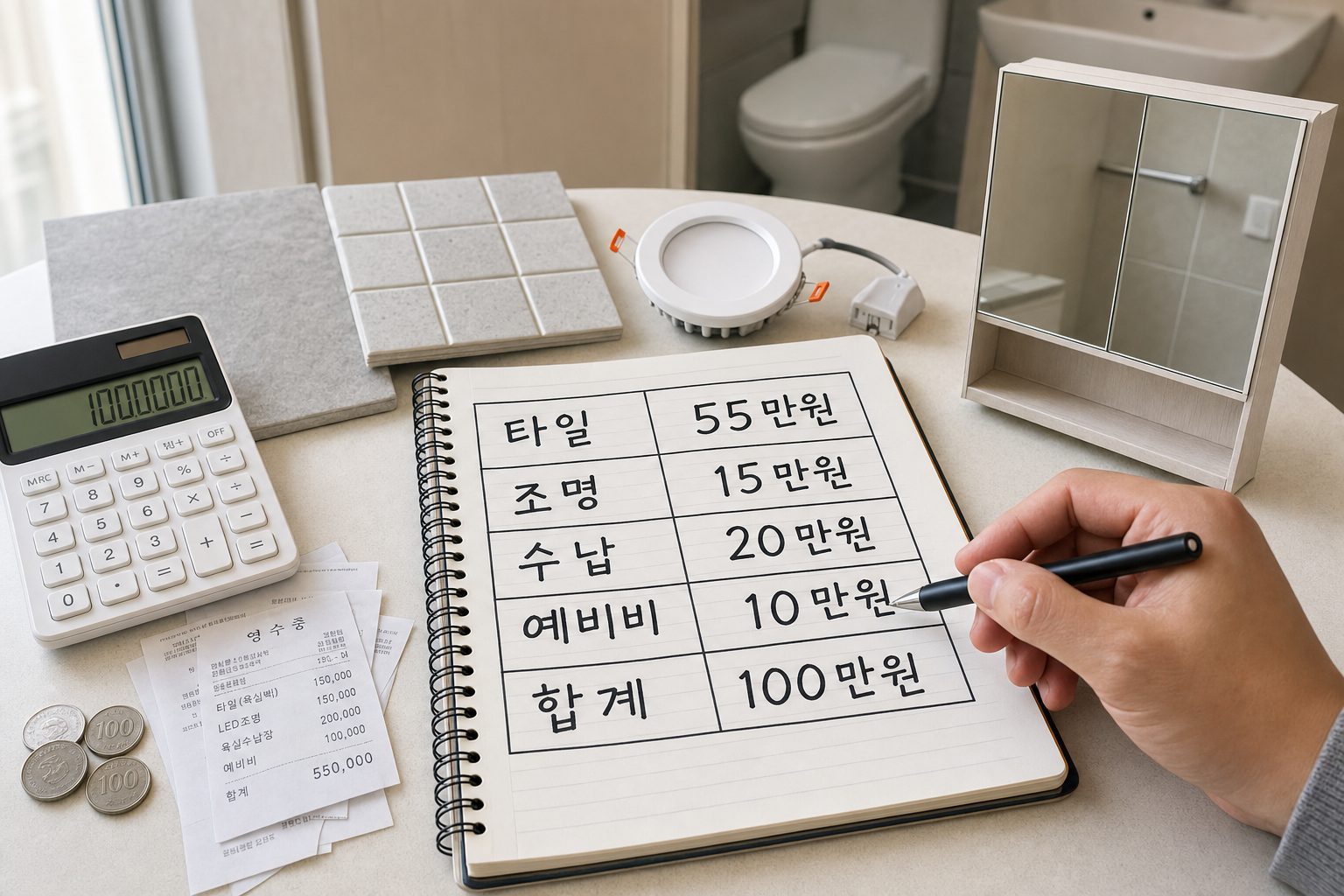 소형아파트 화장실 리폼 100만원 예산 배분 체크리스트와 인테리어 비용